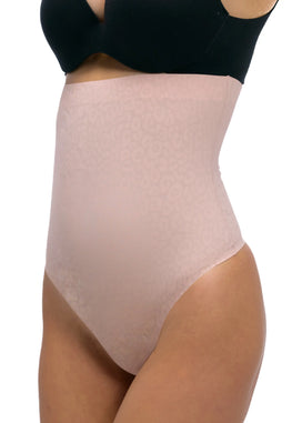 Sliponline Magic hoge sterk corrigerende string Leopard - Maxi Sexy Hi-Thong