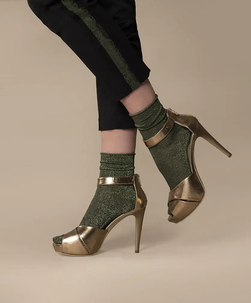 Sliponline Marcmarcs 2-pack dames glitter sokken