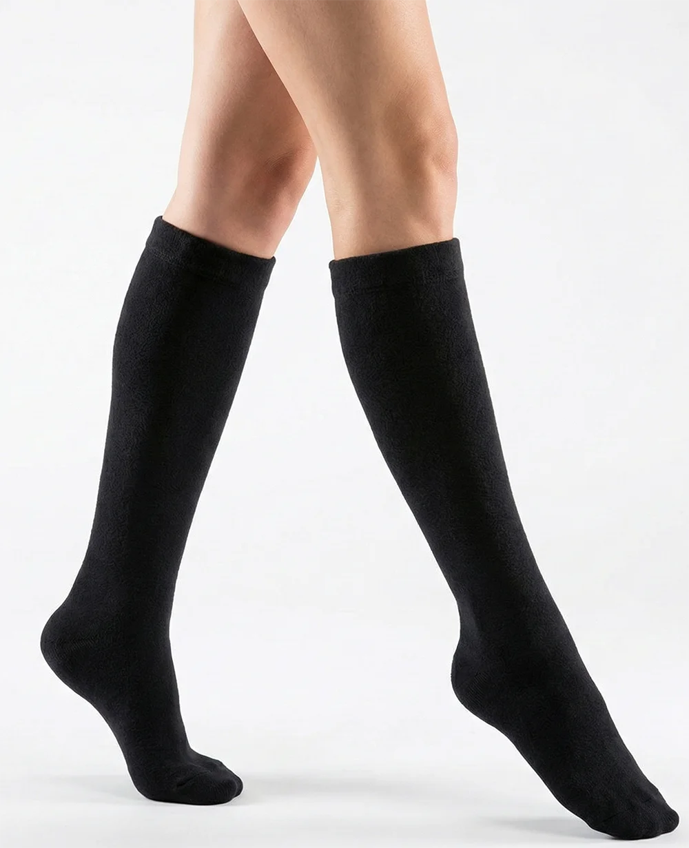 Sliponline Marianne 2-paar fleece kniekous dames - Warme kniekous