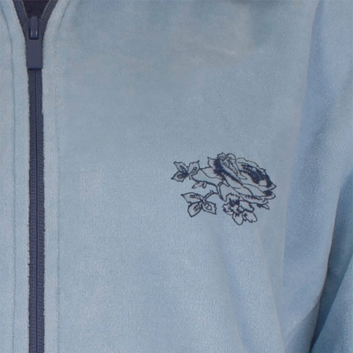 Sliponline Medaillion dames huispak Velours - Chique Blue