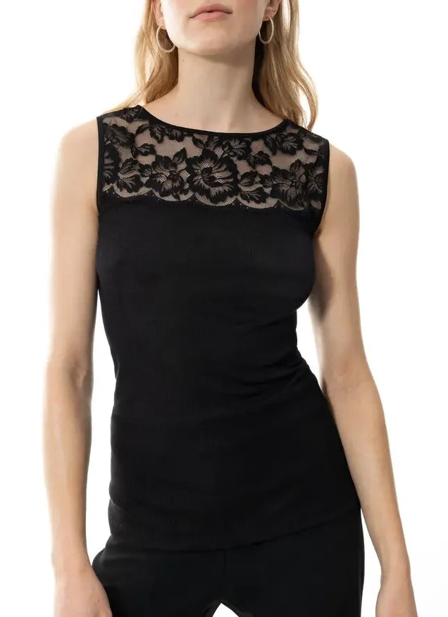 Sliponline Mey Wollen hemd dames - Kant - Wool Love