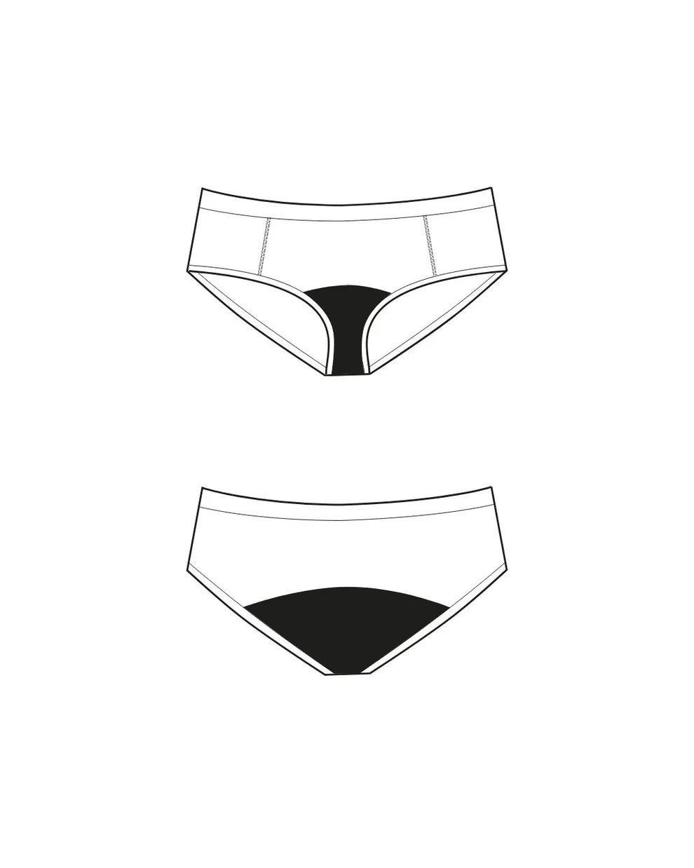 Sliponline Moodies Menstruatie dames kanten hipster - Hipster lace