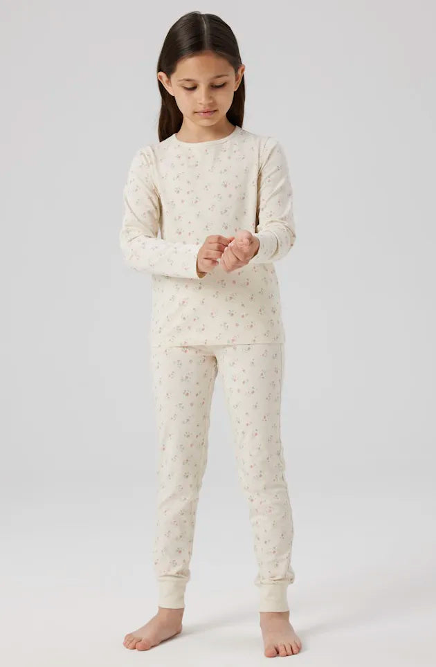 Sliponline Name it kinder-meisjes pyjama katoen - Flower