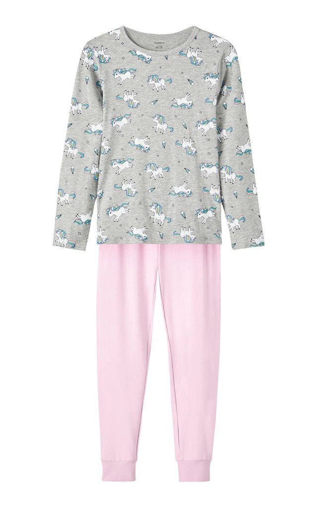 Sliponline Name it meisjes pyjama - lange mouwen - Unicorn