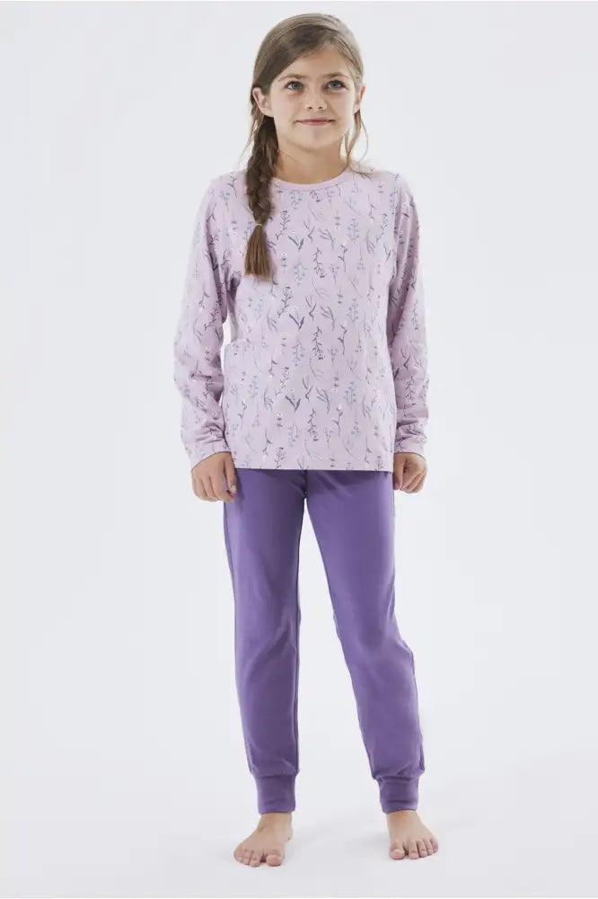 Sliponline Name it meisjes pyjama - Pink Flower