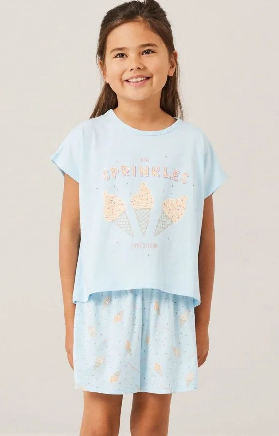Sliponline Name-It meisjes shortama - Icecream
