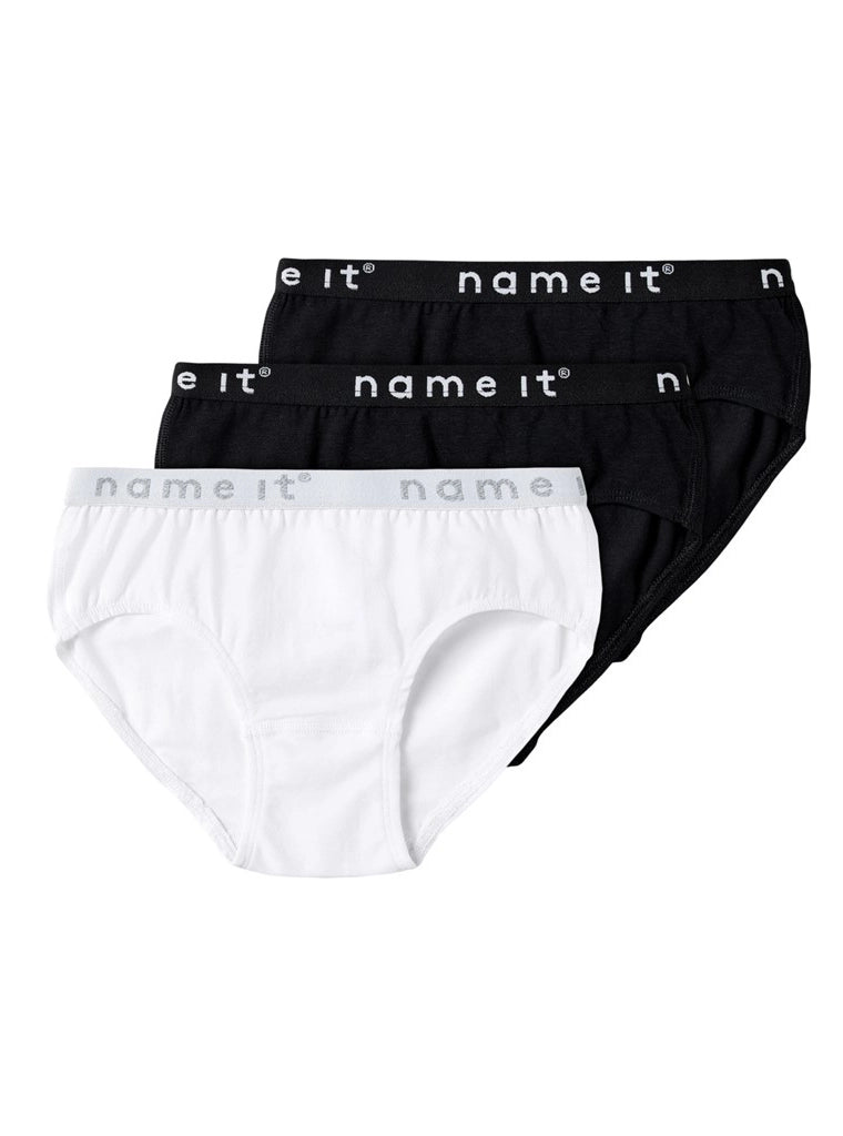 Sliponline Name it meisjes slips - 3-pack - Basic