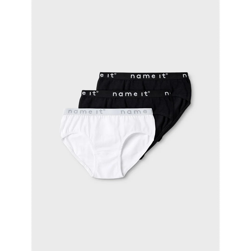 Sliponline Name it meisjes slips - 3-pack - Basic