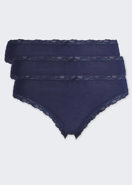 Sliponline Nina von C 3-pack dames Jazzpant - Kant