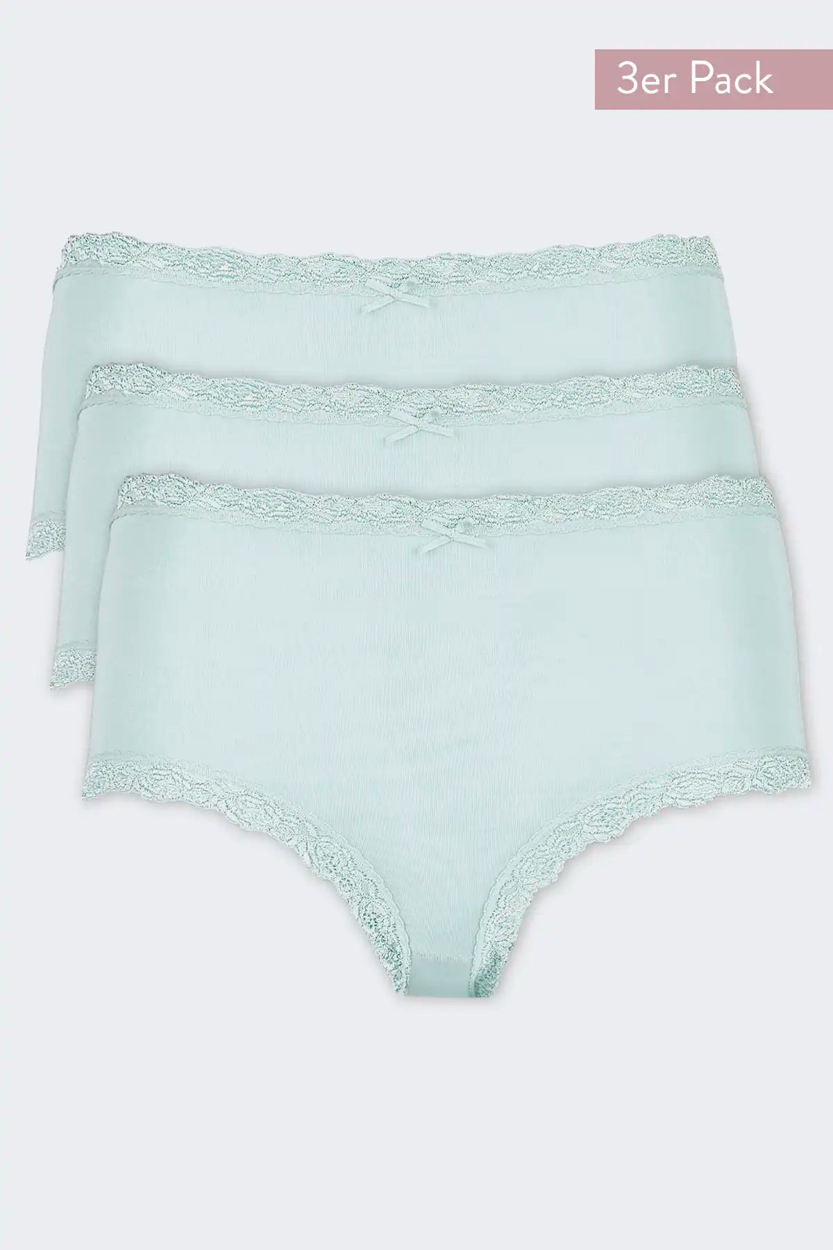 Sliponline Nina von C 3-pack dames Tailleslip - Kant - Colours