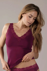Sliponline Nina von C dames hemd kant Modal - brede bandjes