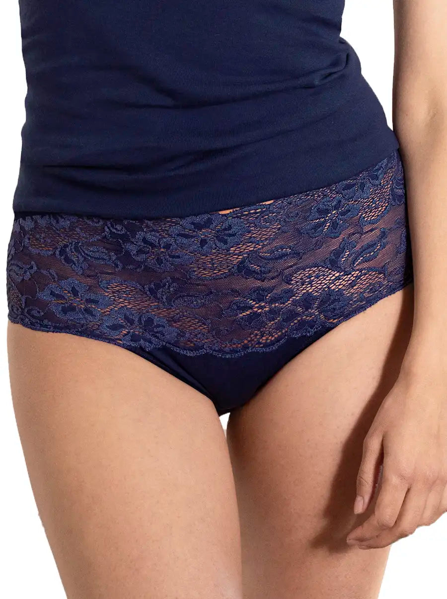 Sliponline Nina von C dames taille slip kant - Biologisch katoen