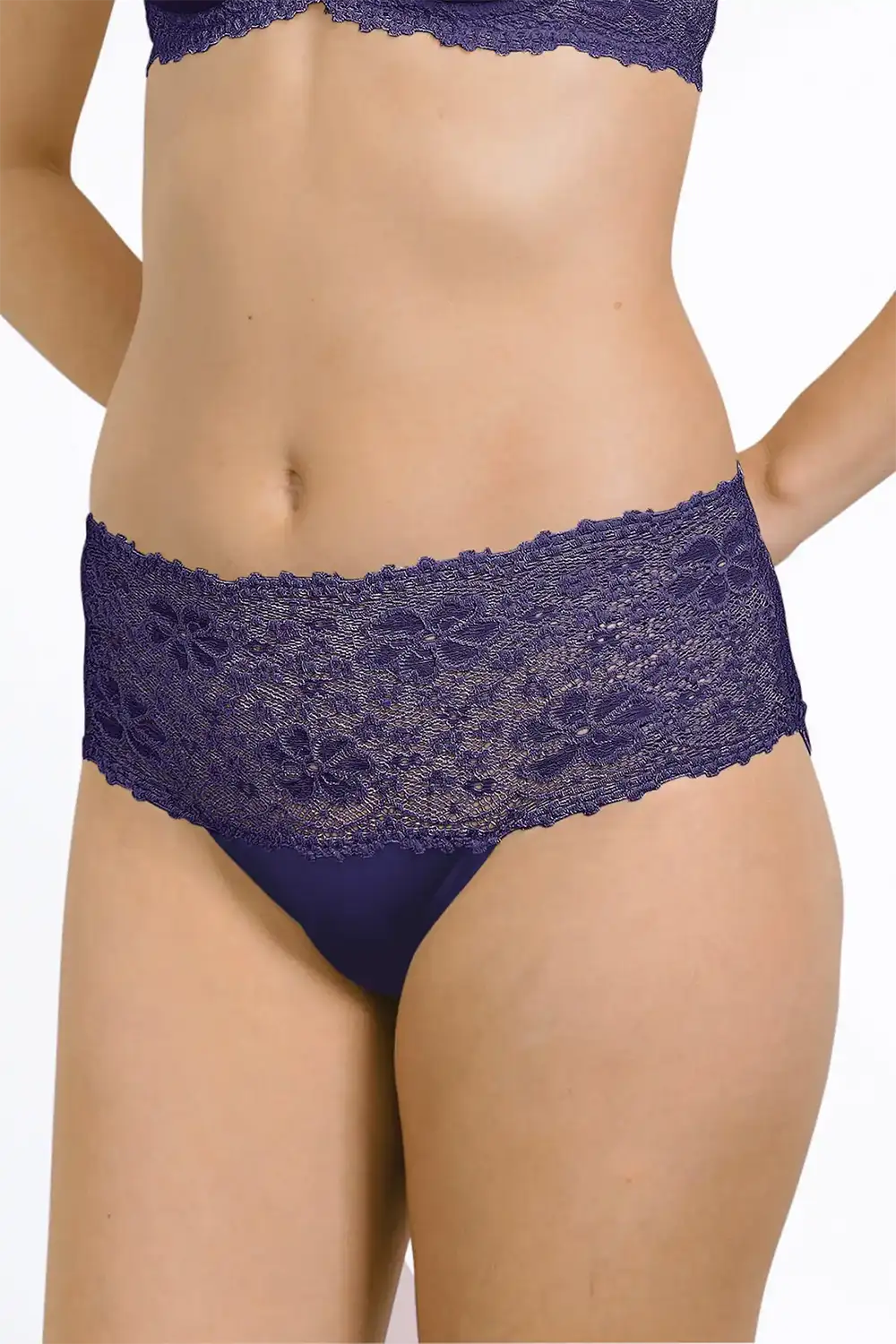 Sliponline Nina von C kanten dames Taille Slip - Millefleurs