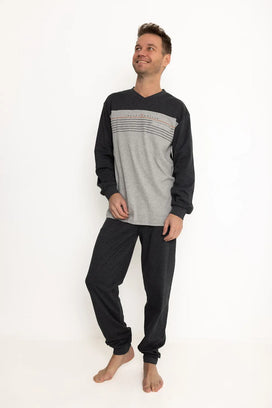 Sliponline Outfitter heren pyjama - Katoen Interlock - Traveling