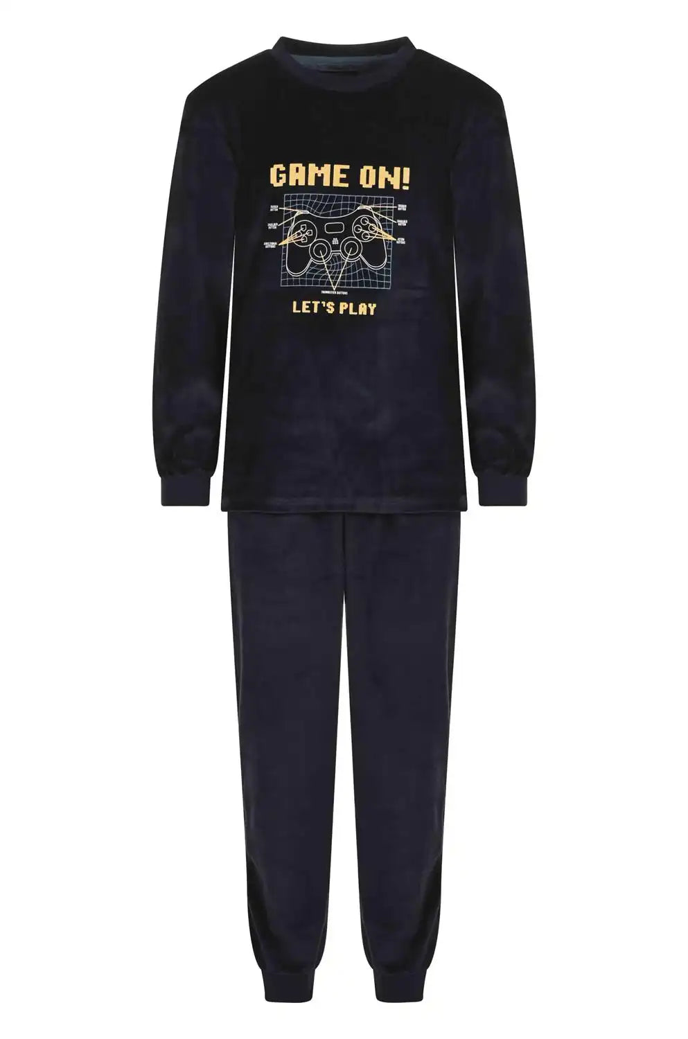 Sliponline Outfitter velours jongens pyjama - Game on Winter