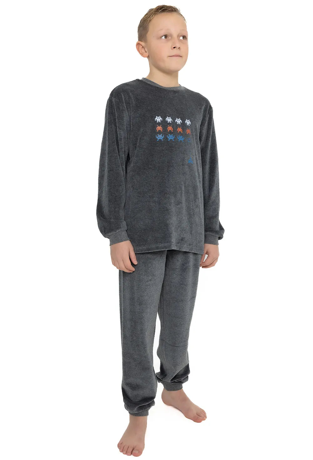 Sliponline Outfitter velours jongens pyjama - Shoot