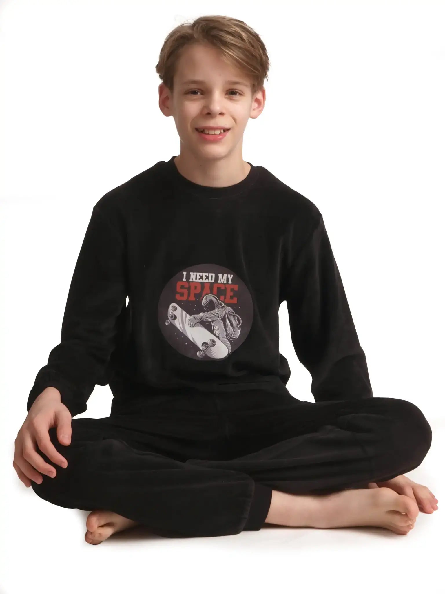 Sliponline Outfitter velours jongens pyjama - Warm Space