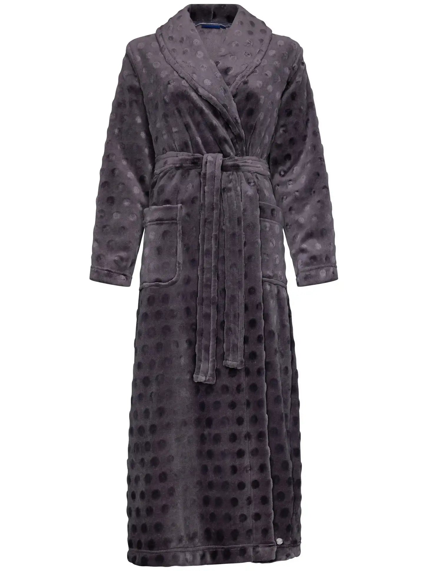 Sliponline Pastunette dames Badjas Fleece - Grijs - Morning Gown