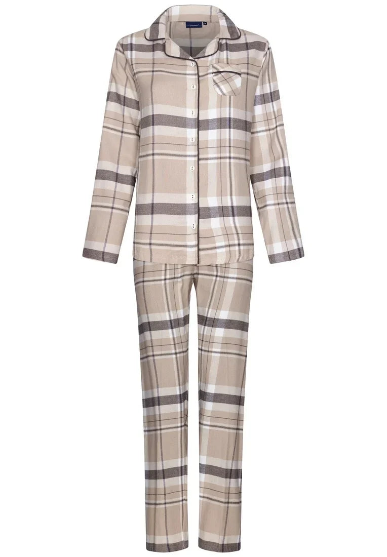 Sliponline Pastunette dames pyjama met knoopsluiting