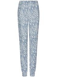 Sliponline Pastunette Fleece dames pyjama lange mouwen - Blue mirage