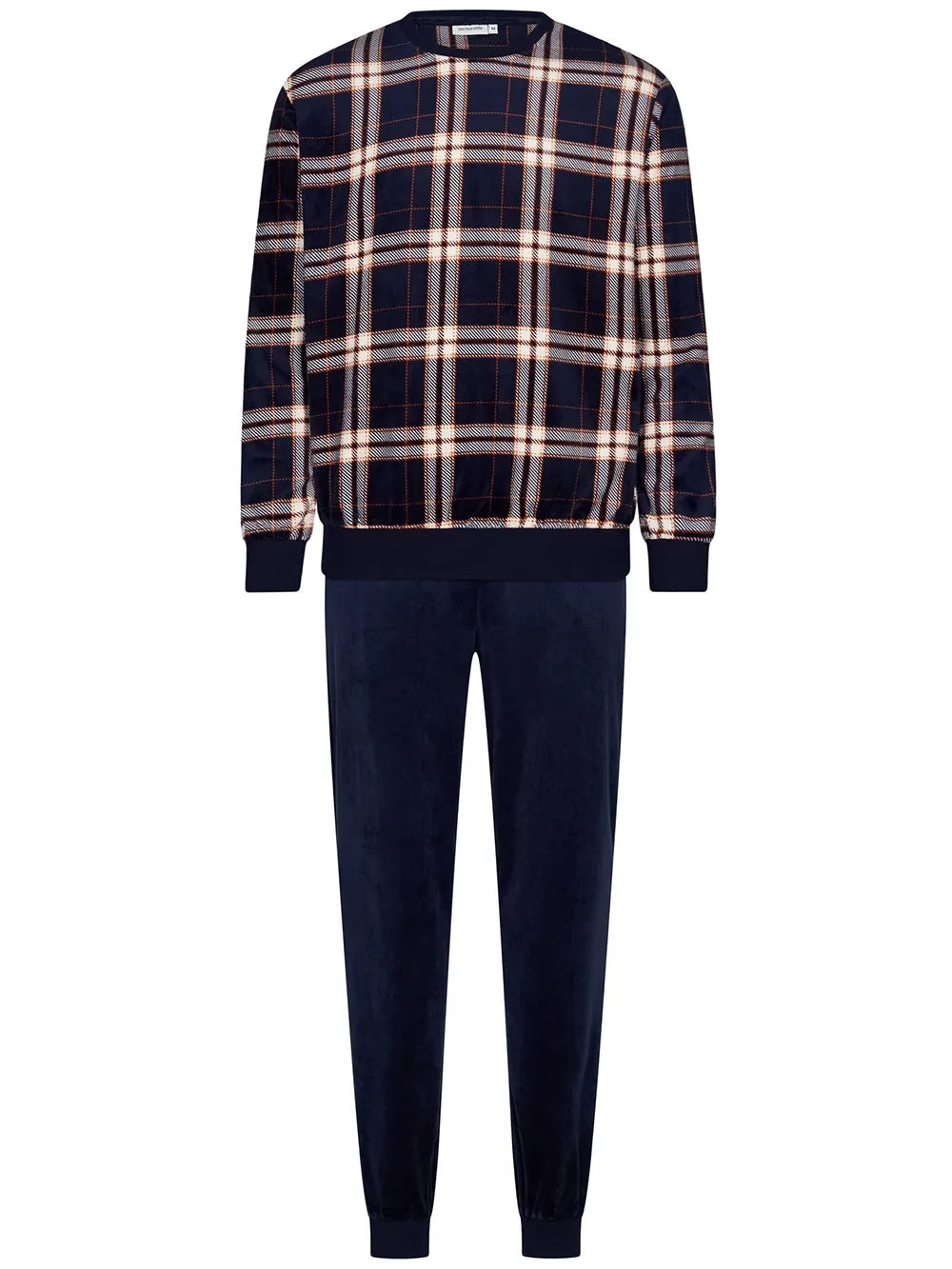 Sliponline Pastunette Heren Fleece pyjama - Ruit