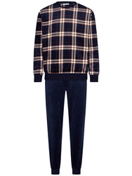 Sliponline Pastunette Heren Fleece pyjama - Ruit