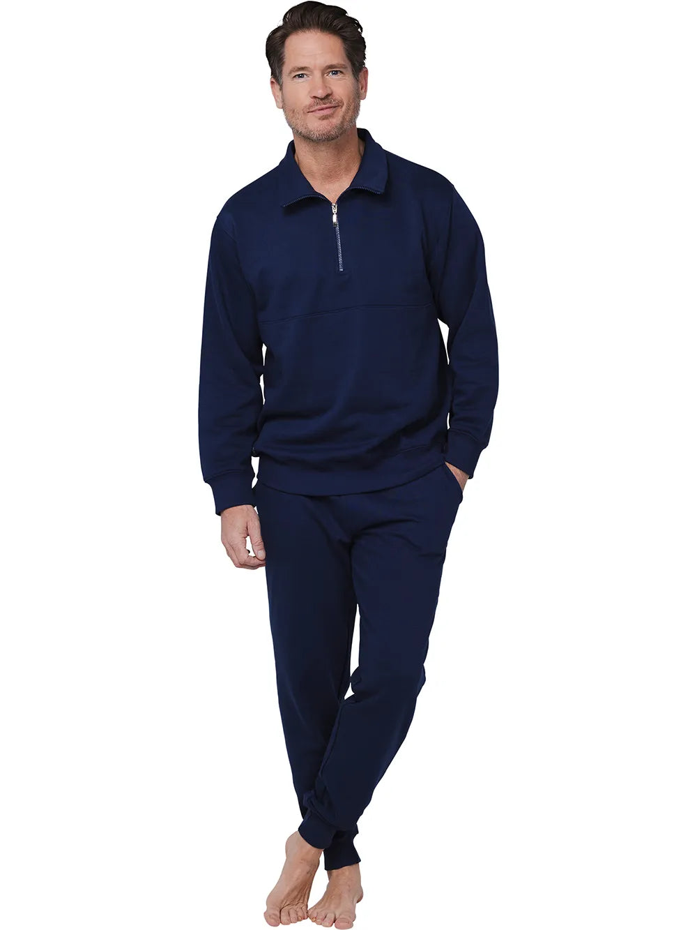 Sliponline Pastunette heren Huispak - Zipper - Donkerblauw