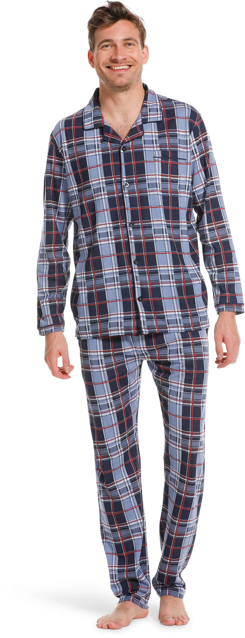 Sliponline Pastunette Heren pyjama Flanel - knoopsluiting - NOS