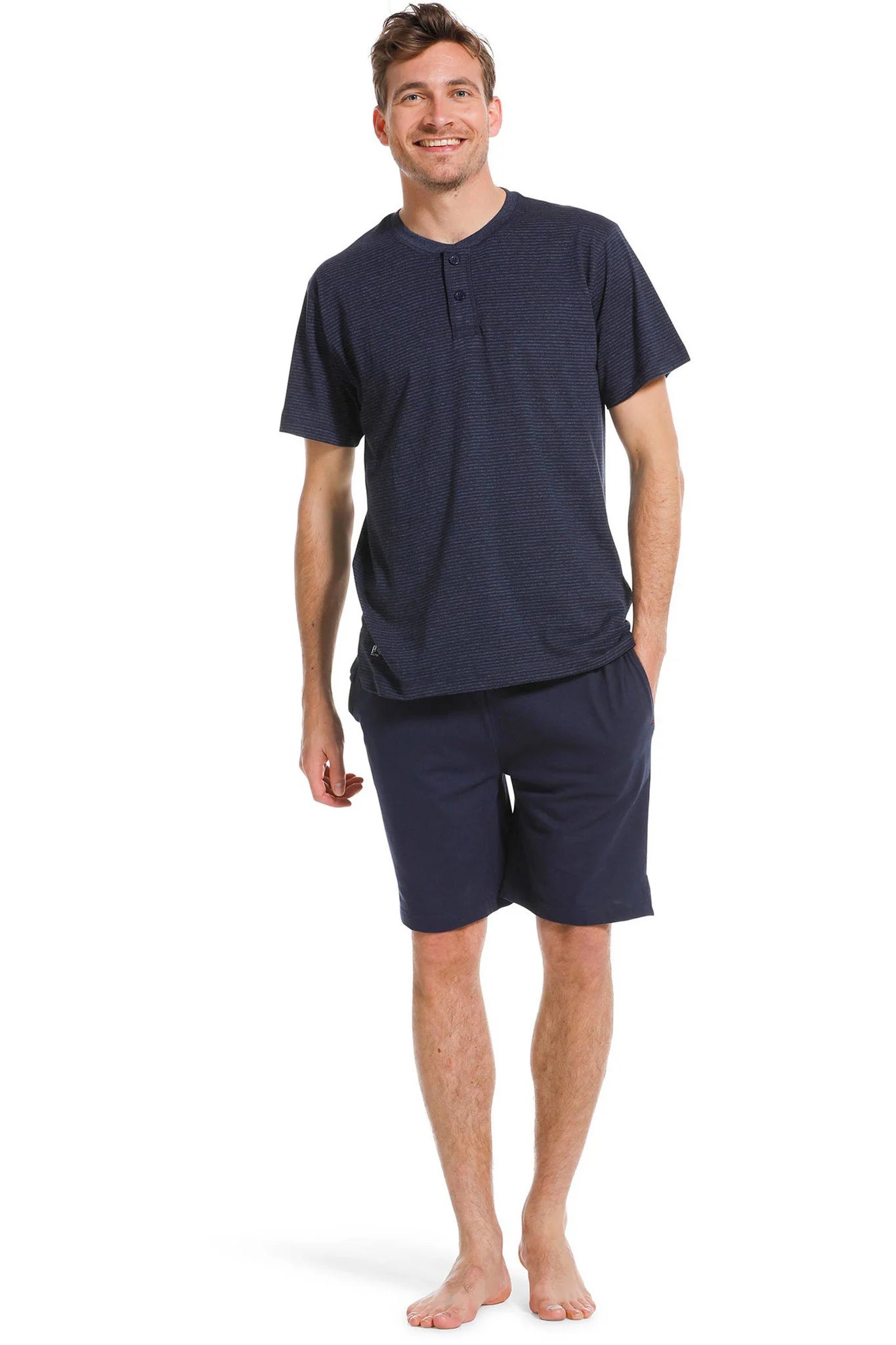 Sliponline Pastunette heren shortama - Blue stripes - NOS