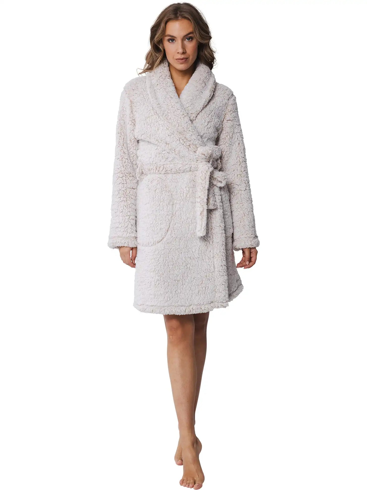 Sliponline Pastunette Teddy dames badjas Fleece - 100Cm