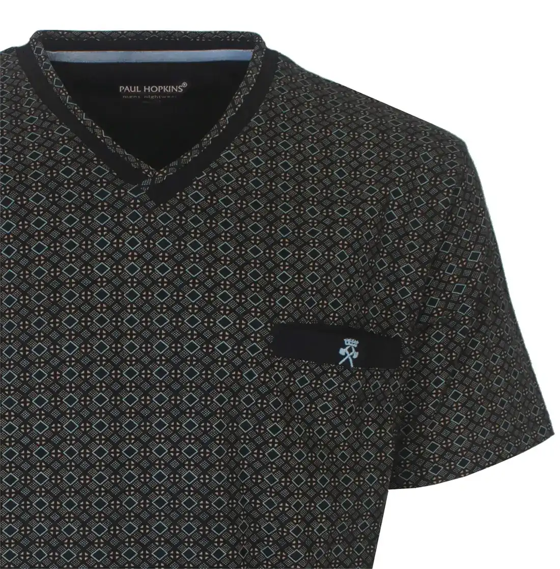 Sliponline Paul Hopkins Heren shortama - Katoen - Classic black