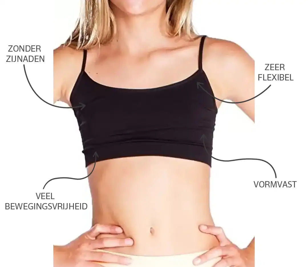 Sliponline Perini meisjes topje - microfiber - Naadloos