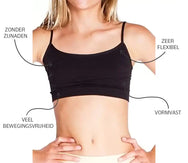 Sliponline Perini meisjes topje - microfiber - Naadloos