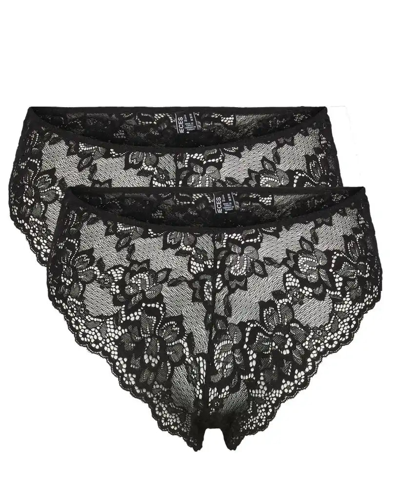 Sliponline Pieces 2-Pack dames slips kant - Lace Wide Brief - Lina