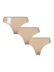 Sliponline Pieces 3-pack naadloze dames string - invisible
