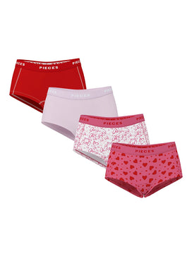 Sliponline Pieces  4-Pack Dames shorts - Solid