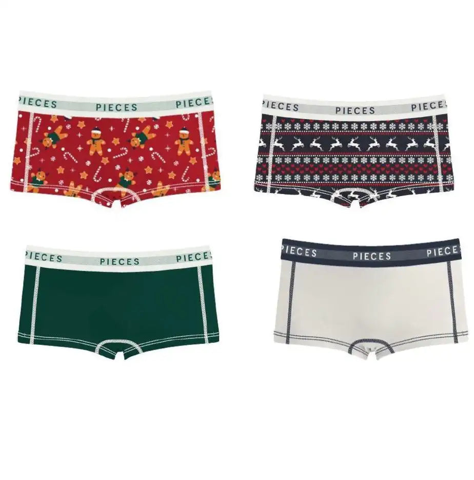 Sliponline Pieces 4-Pack Dames shorts - Xmas Cookie
