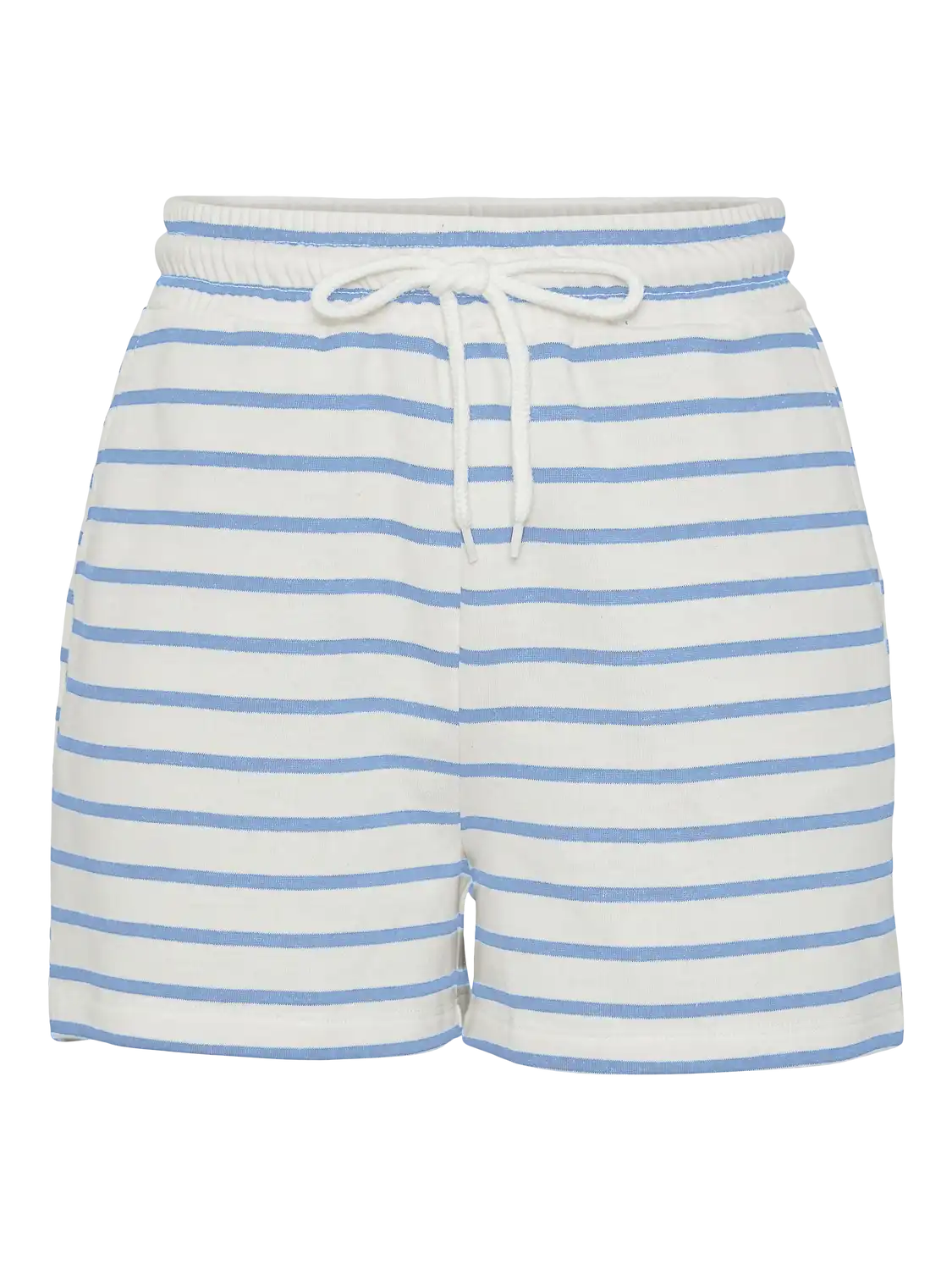 Sliponline Pieces dames pyjama korte broek - Zomer shorts  - Blauw gestreept