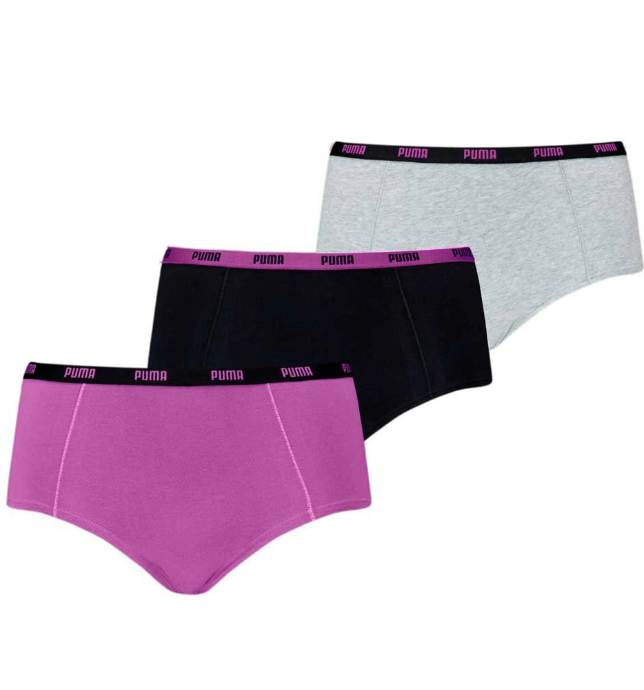 Sliponline Puma 3-Pack dames mini boxershorts - Purple Combo