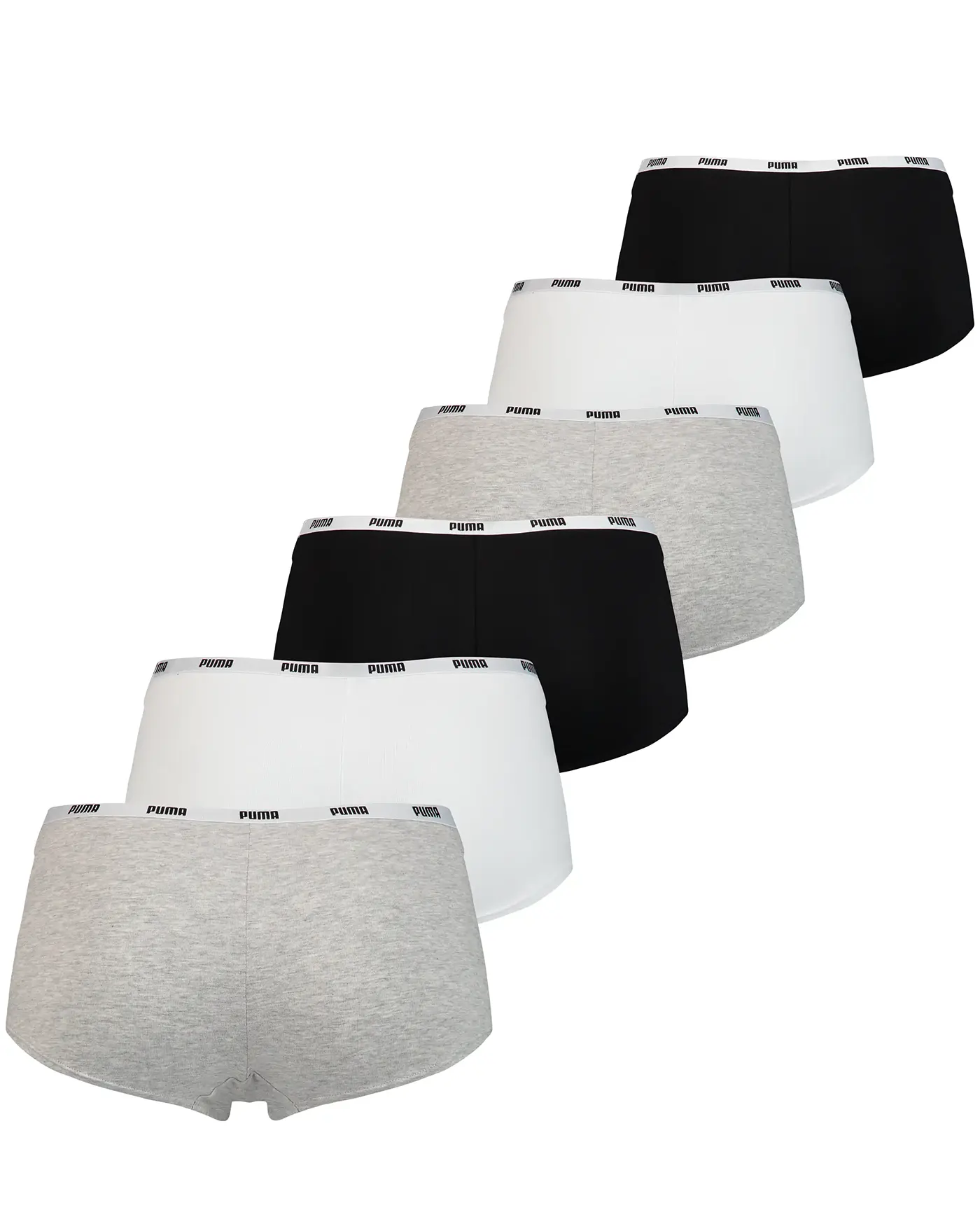 Sliponline Puma 6-Pack dames mini boxershorts