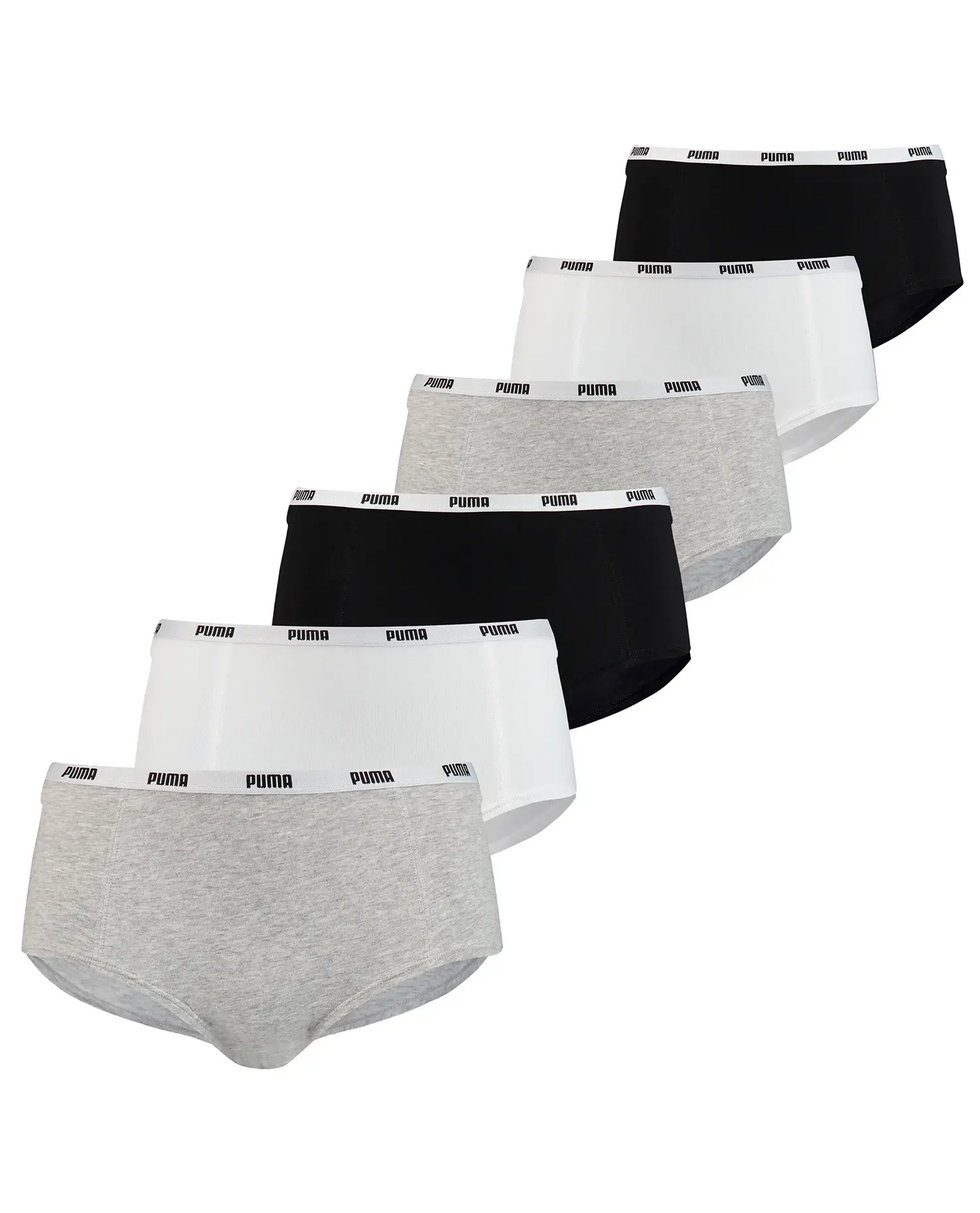 Sliponline Puma 6-Pack dames mini boxershorts