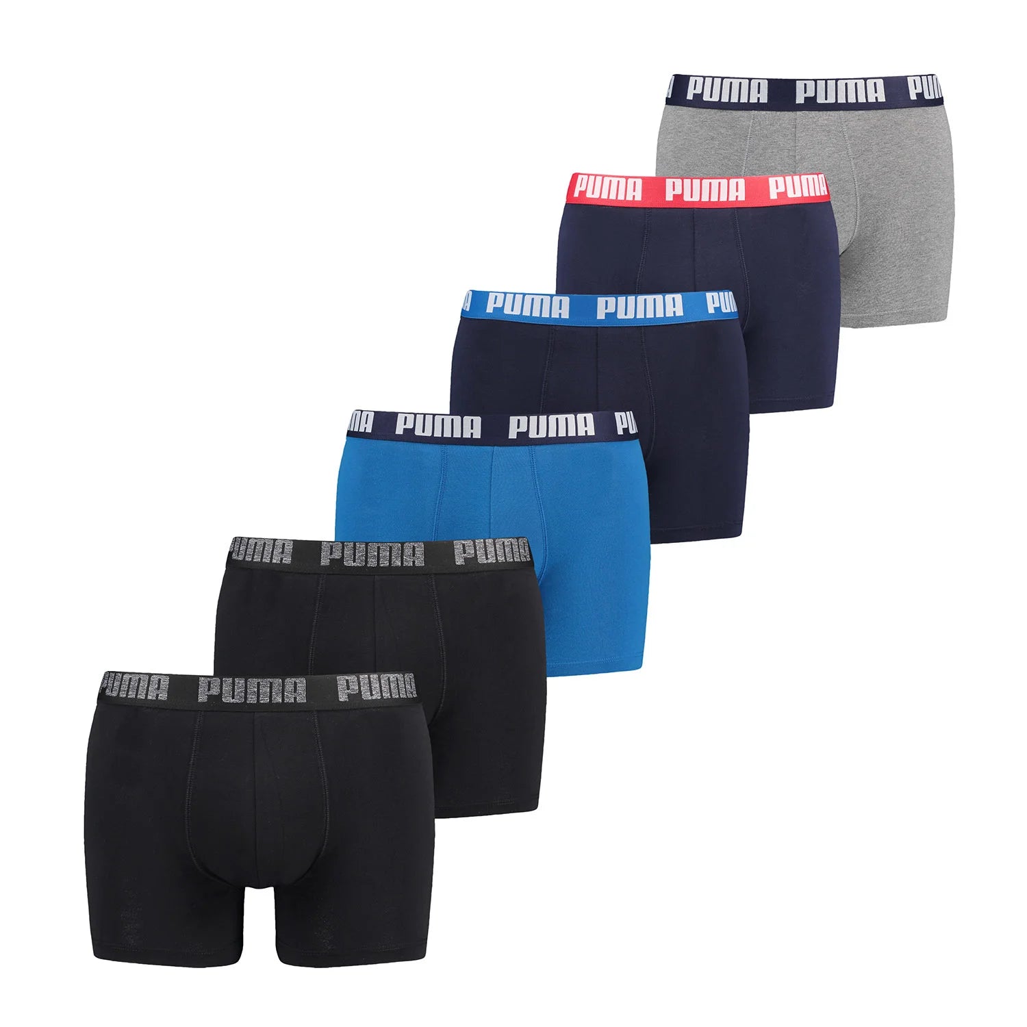 Sliponline Puma 6-pack Heren Boxershorts - Combi