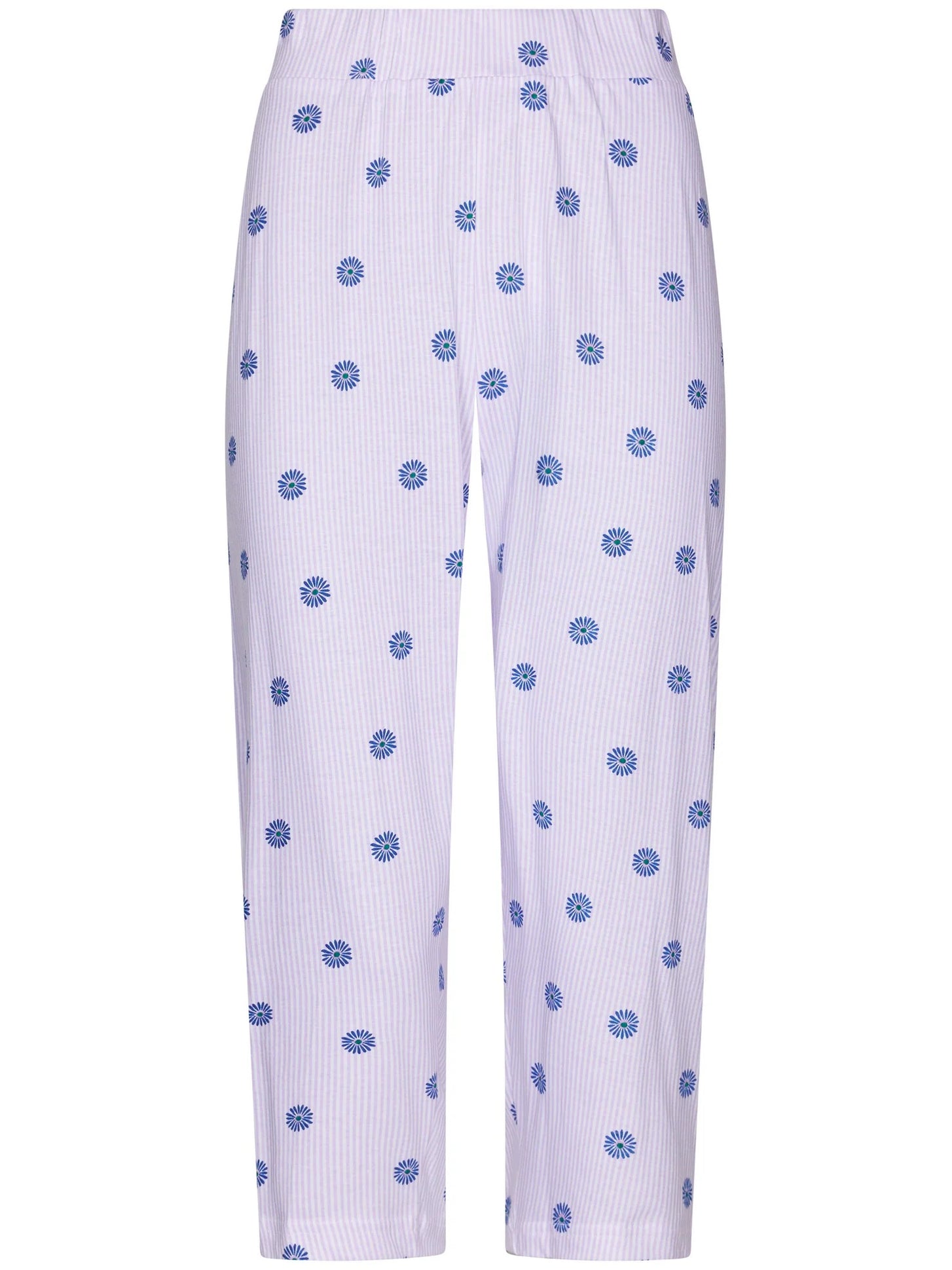 Sliponline Rebelle capri pyjama dames doorknoop - Waterflower
