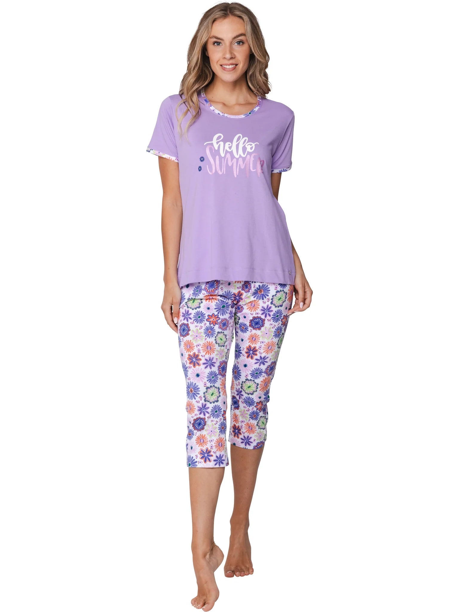 Sliponline Rebelle capri pyjama dames - Hello summer