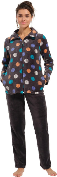 Sliponline Rebelle dames huispak - Fleece - Coloured Dots