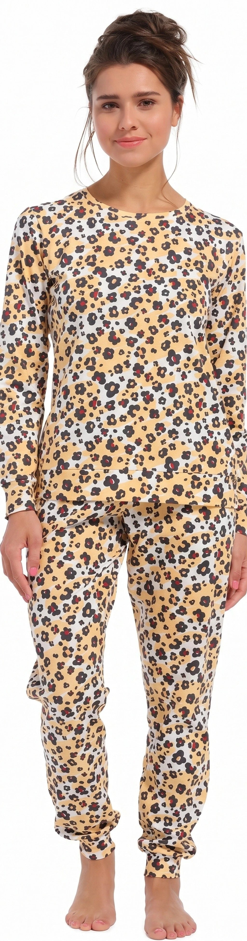 Sliponline Rebelle dames pyjama - Yellow Panter