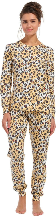 Sliponline Rebelle dames pyjama - Yellow Panter