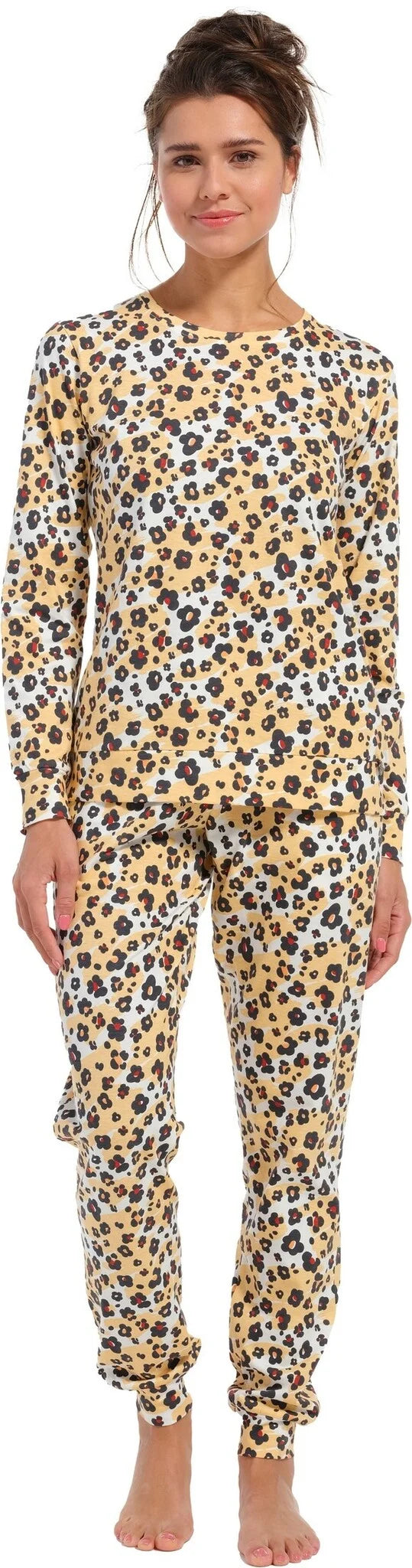 Sliponline Rebelle dames pyjama - Yellow Panter