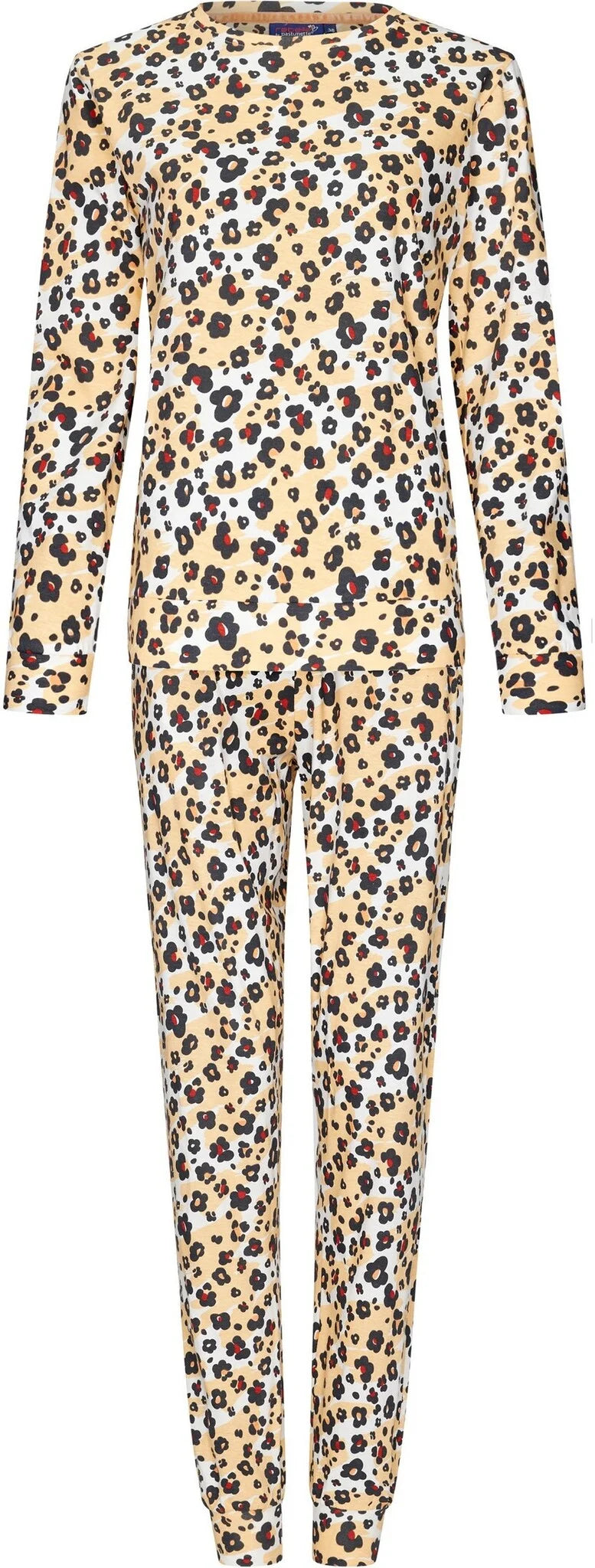 Sliponline Rebelle dames pyjama - Yellow Panter