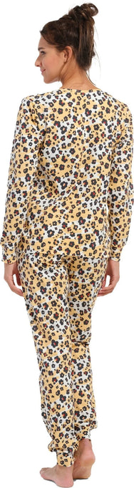 Sliponline Rebelle dames pyjama - Yellow Panter